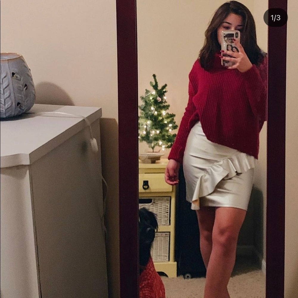 Skinny pencil skirt